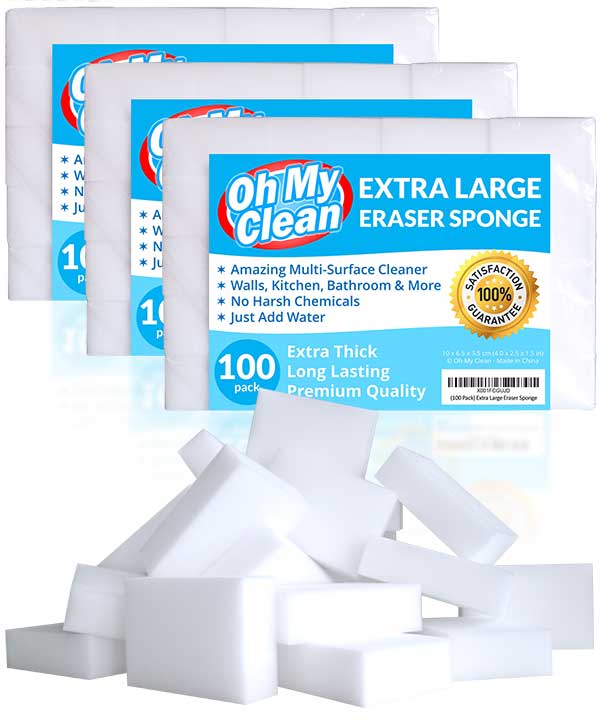 Bulk Magic Eraser Sponges for Kitchen Bathroom Walls - Housekeeping Supplies